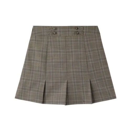 Pit Повседневные короткие юбки женские в клетку