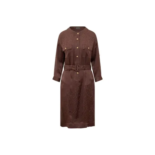 TF Длинный рукав Платье Женское Умбра