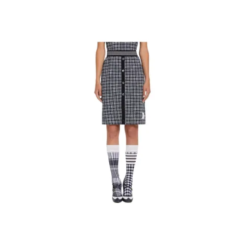 THOM BROWNE Синие Женские Повседневные Короткие Юбки