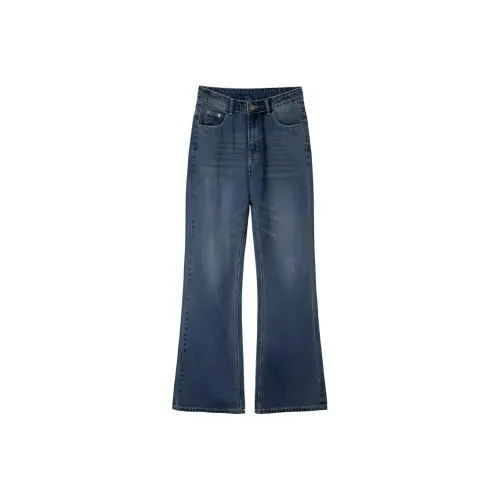 SONGS ALONG Синие Женские Джинсы