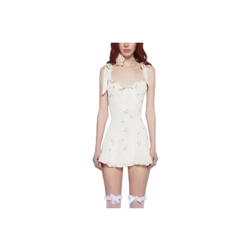 Dolls Kill Slip Платье Женское Айвори