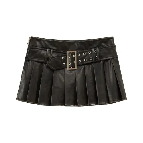 CHUU Повседневные короткие юбки женские цвет темно-кофейный