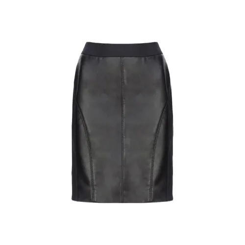 PINKO Черная Женская Повседневная Короткая Юбка