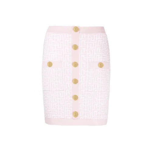 BALMAIN Розовые Женские Повседневные Короткие Юбки
