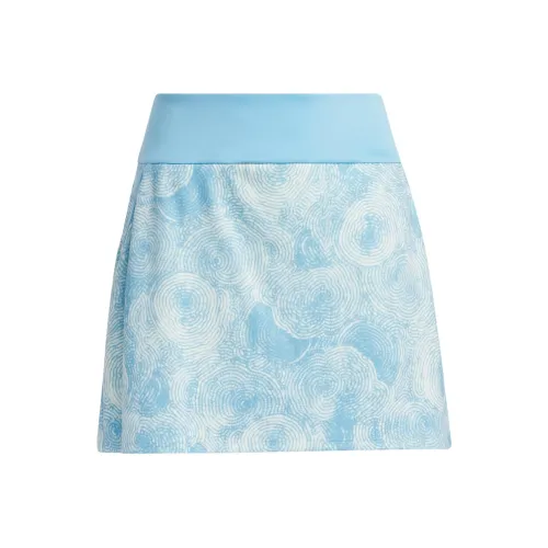 Adidas Ultimate365 Printed Шорты-юбка Повседневные короткие юбки Женские Половина Синий