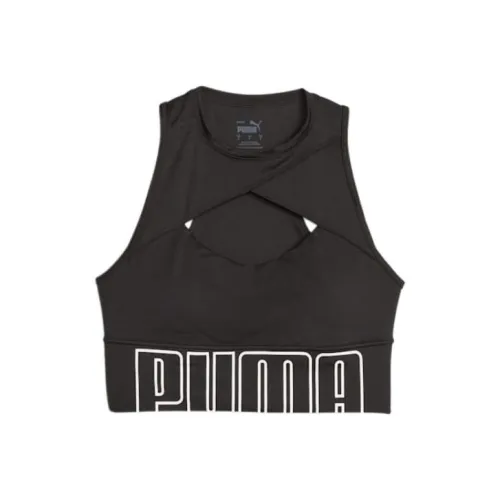 PUMA FIT MOVE Модный Женские Longline Тренировочный Бюстгальтер Спортивное белье Женские Черный