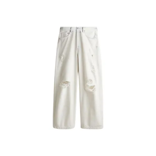 H&M Белый/Синий Мужские Джинсы