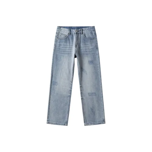 JIELNSELN XBL 3018 Светло-синий Унисекс Джинсы