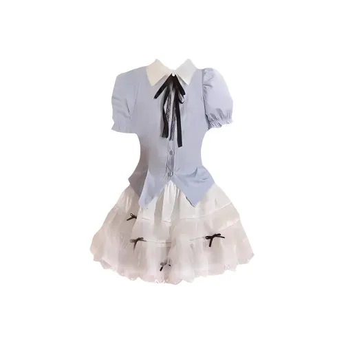 DATIANXIN Рубашка + Ярусная юбка Женские Комплекты с юбкой