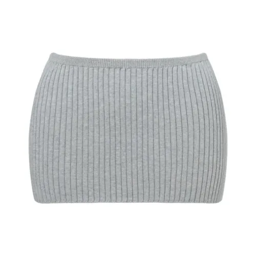 The Kript Серый Женские Повседневные Короткие Юбки