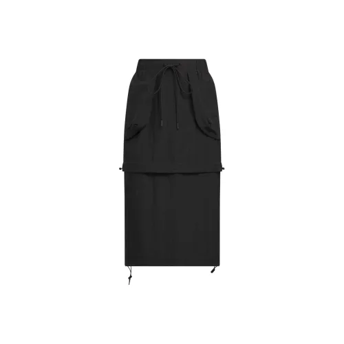 Adidas FUSTL Юбка Повседневная Длинная Юбка Женская Черная