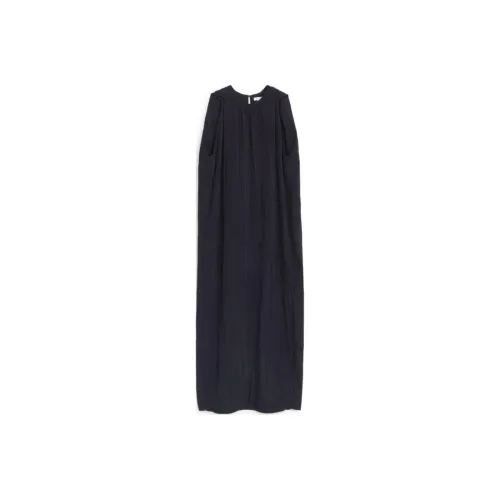 ARKET Без рукавов Платье Женское Темно-синий