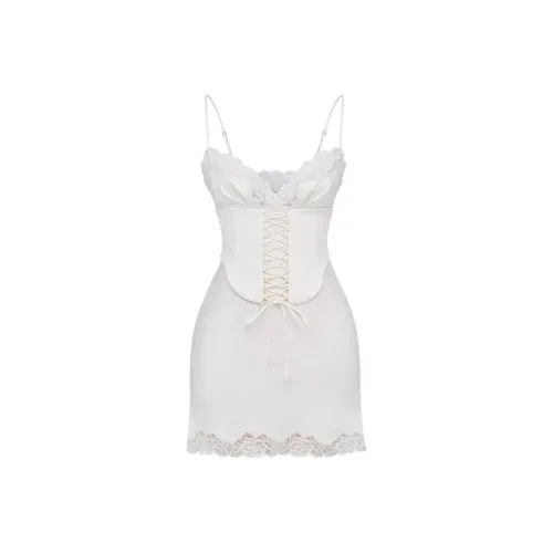 HOUSE OF CB Slip Платье Женское Цвет Слоновой Кости