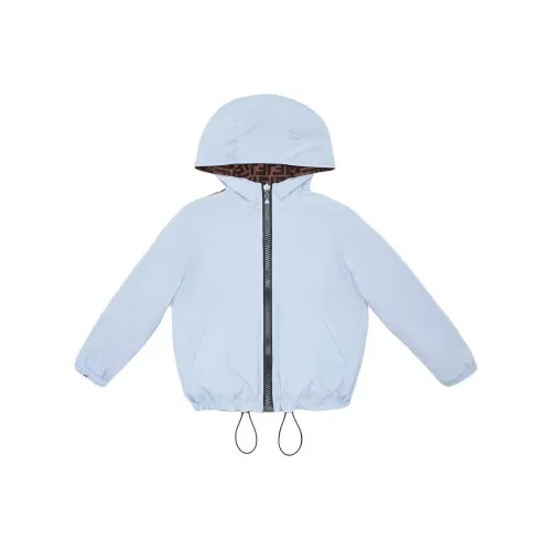 FENDI Куртки и Пальто Светло-Синий Детский
