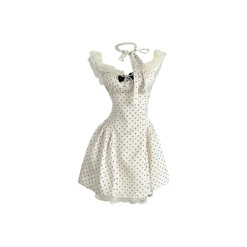 BIFH Без рукавов Платье Женские Hibiscus Moon