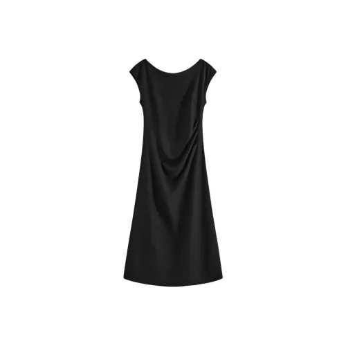 FANSILANEN Без рукавов Платье Женское Черное