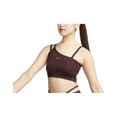 NIKE Земляной умбровый Женские спортивные майки без рукавов