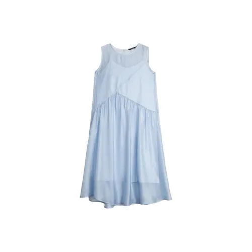 ELLE Без рукавов Платье Женское Синее