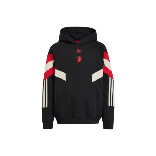 Adidas Originals Толстовка HOODIESManchester Черный Красный Подростки