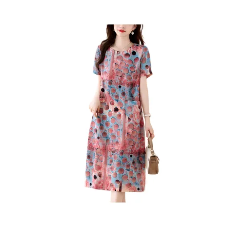 WELKIN WZWJ Короткий рукав Платье Женское