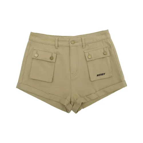 Nerdy Светлый хаки Женские Шорты карго