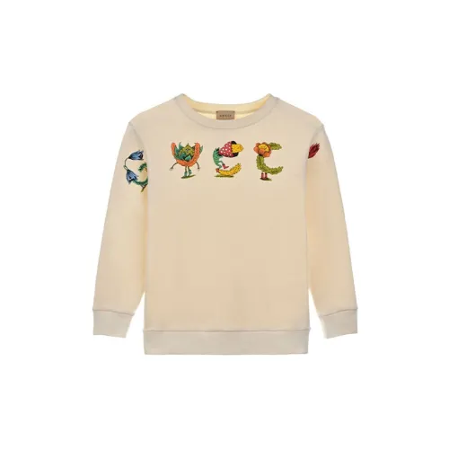 GUCCI Kids Свитшоты цвета экрю