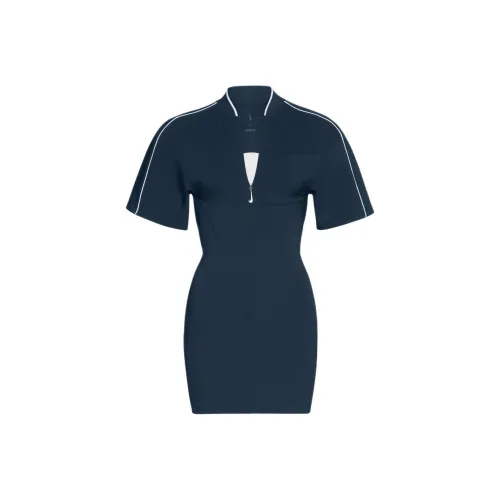 Nike x Jacquemus Nike x Jacquemus SS24 LA Robe T Рубашка Короткий рукав Платье Женское Морской синий