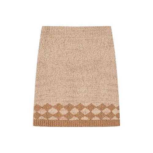 UOOYAA Трикотажная ткань юбка женские