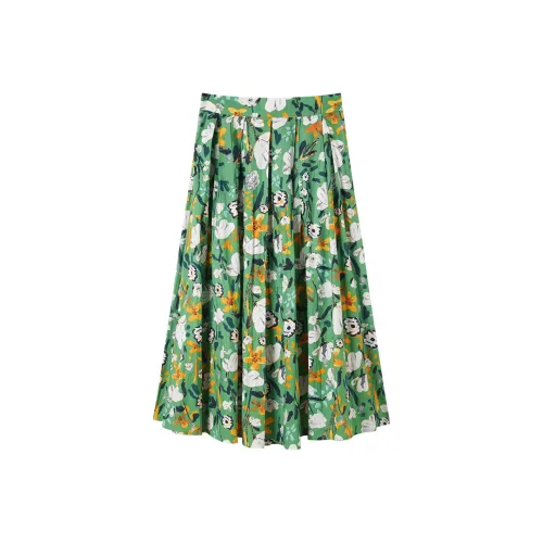 DIALOGUE Live Like Summer Flowers Series Женские Повседневные Длинные Юбки