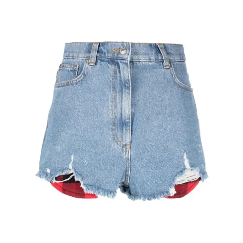 MOSCHINO Джинсовые шорты Женские Небесно-голубой