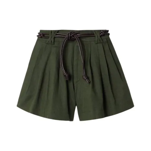 Jean Charles BROSSEAU Повседневные шорты Женские Армейский зеленый