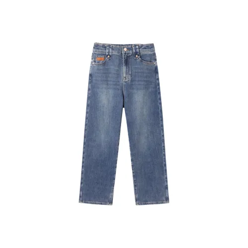 PEACEBIRD Джинсы Женские Джинсовый Синий