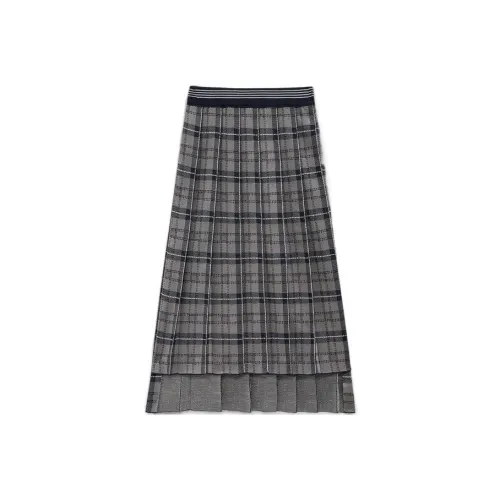 THOM BROWNE Средне-серый Женские Повседневные Длинные Юбки