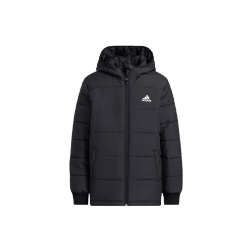Adidas Черные Детские Утеплённые Куртки
