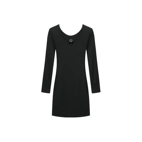 AHDO Длинное платье с длинными рукавами женское