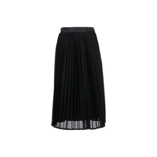 Moncler Черные Женские Повседневные Длинные Юбки
