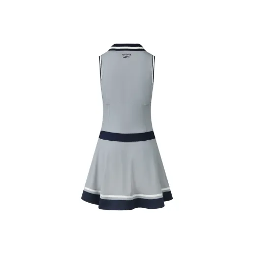 Reebok совместное брендирование Без рукавов Платье Женское Серое