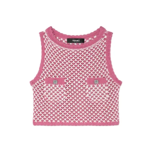 VERSACE Medusa Майка Женская Розовая Белая