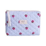 Синий клубничный ручной восьмиугольный мешок для хранения