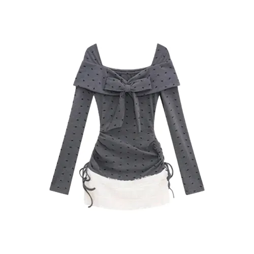 AFGGD Длинное платье с длинными рукавами женское