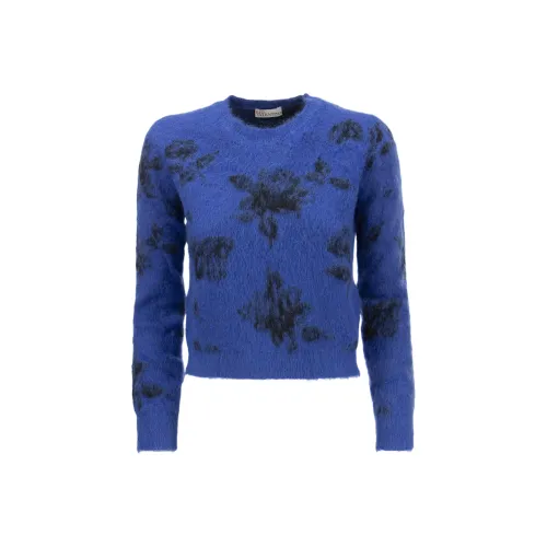 RED VALENTINO FW21 Slim Fit Свитер Женский Синий