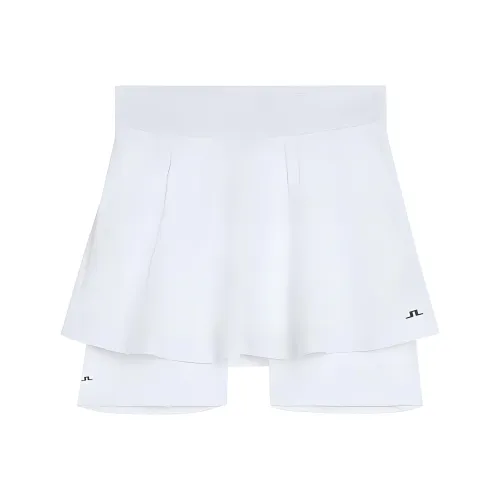 J.Lindeberg Petra Юбка Повседневная Короткая Юбка Женская Белая