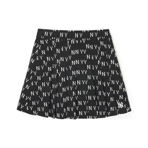 Mlb Base Logo New York Yankees Повседневные короткие юбки Женские Черный