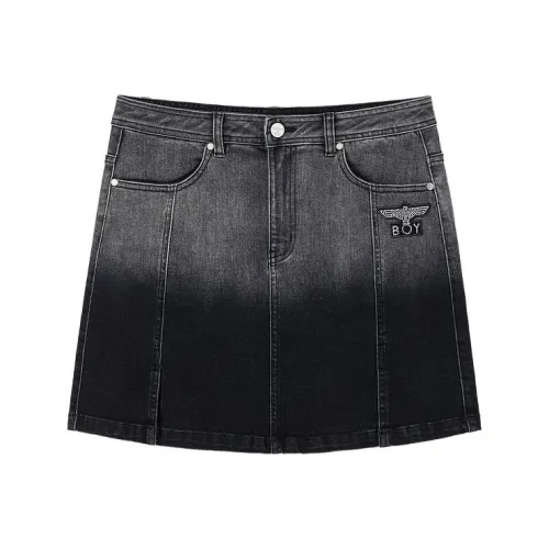 BOY LONDON Черные Женские Джинсовые Короткие Юбки