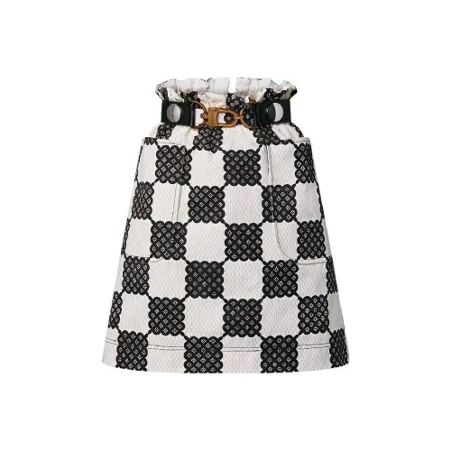 LOUIS VUITTON Повседневные короткие юбки Женские Белые