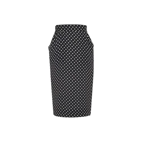 SAINT LAURENT SS24 Повседневная длинная юбка женская черная