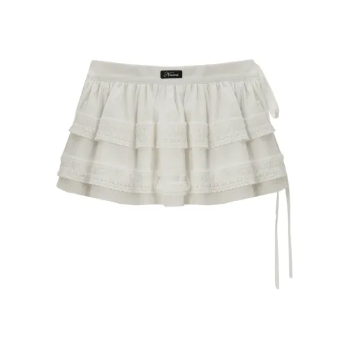NNOVA Повседневные короткие юбки Женские Белые