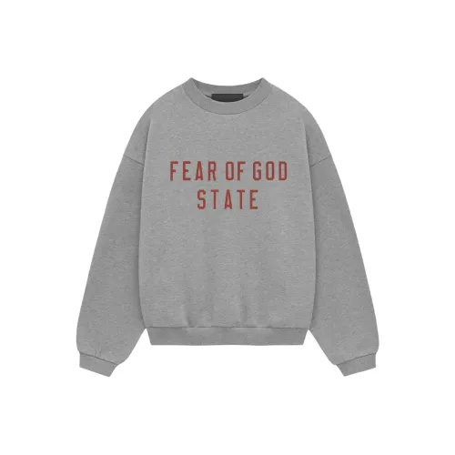 Fear Of God Essentials Свитшот Kids Флис Crewneck Овсяный серый Темный Вереск Детский