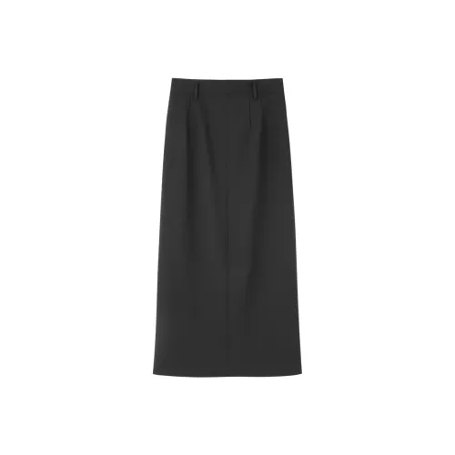 NINE WEST Повседневный Длинный Юбка Женские Черный