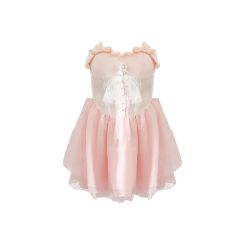 ONNFB Без рукавов Платье Женское Розовое